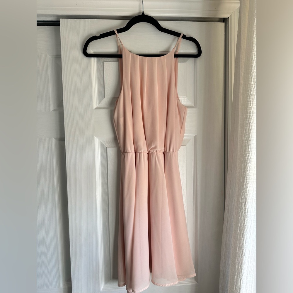 Francesca's Collections Pink Mini Dress